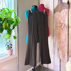 fab'rik Black and brown pattern Pants